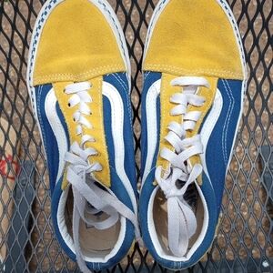 VANS Blue and Yellow Sneakers